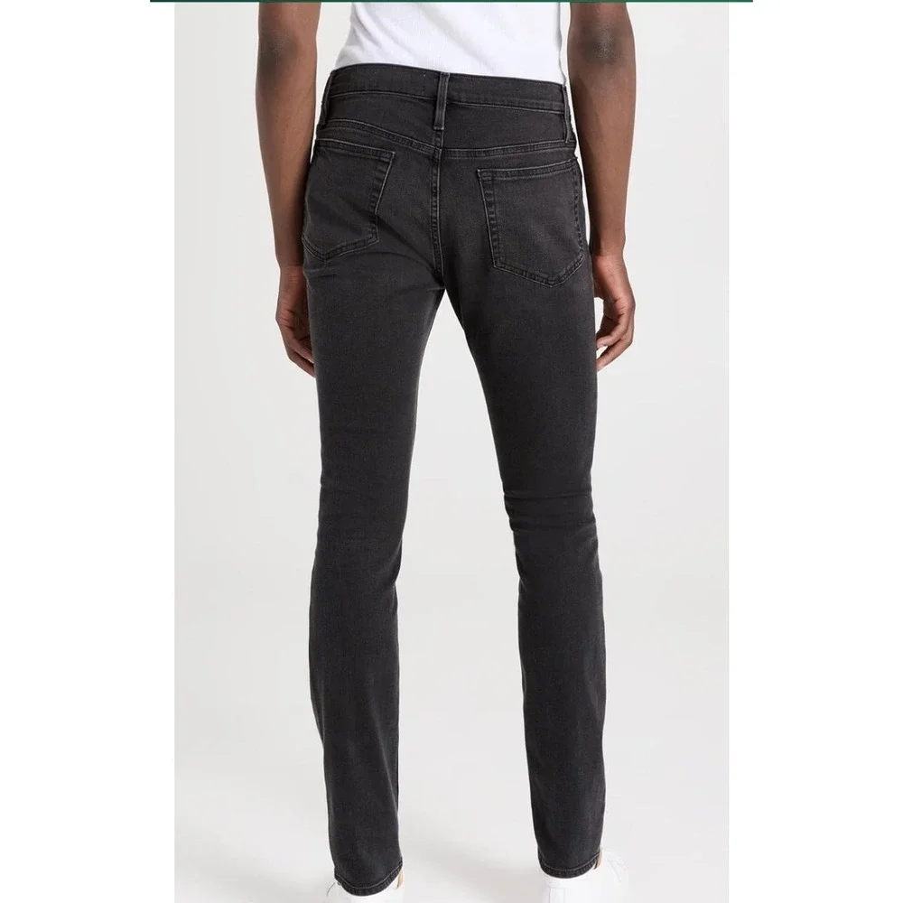 FRAME LHomme Skinny Jeans Black Denim Men's‎ Size 31